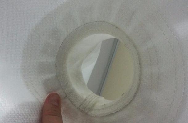 Тканная усиленная горловина двойной фильтровальной салфетки